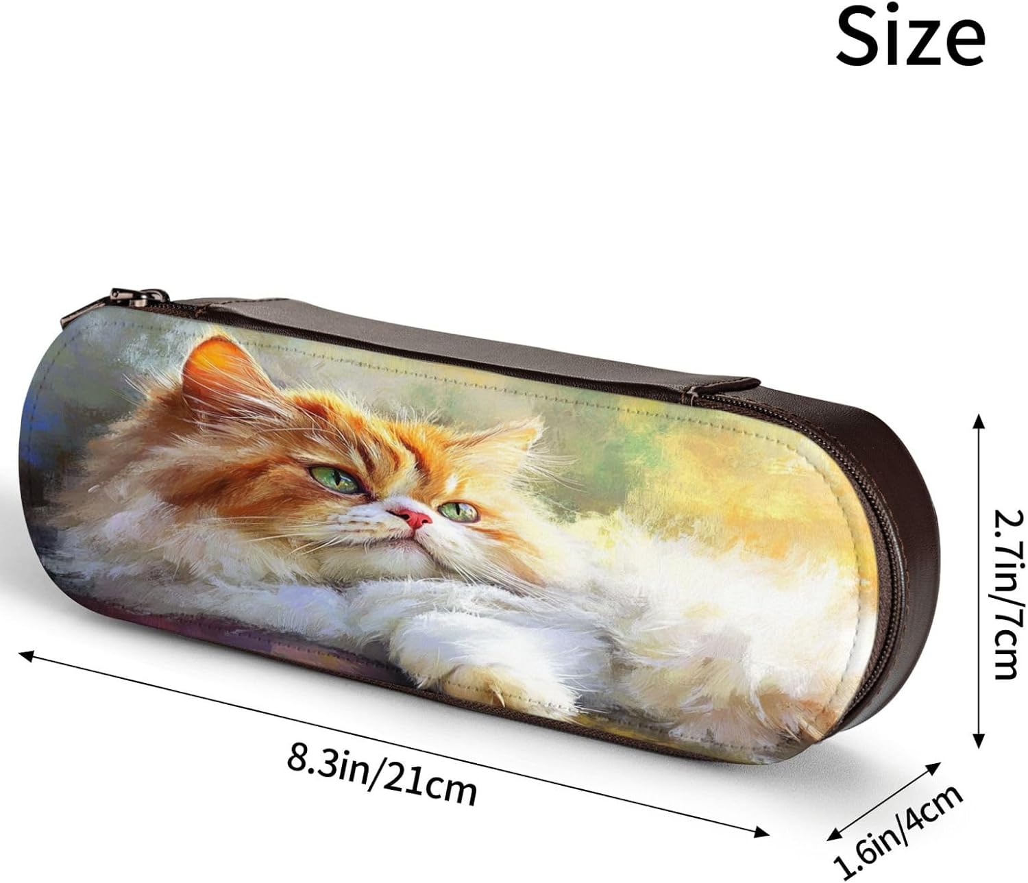 Cute little cat lost Leather Multi Slot Pen Storage Case image 4