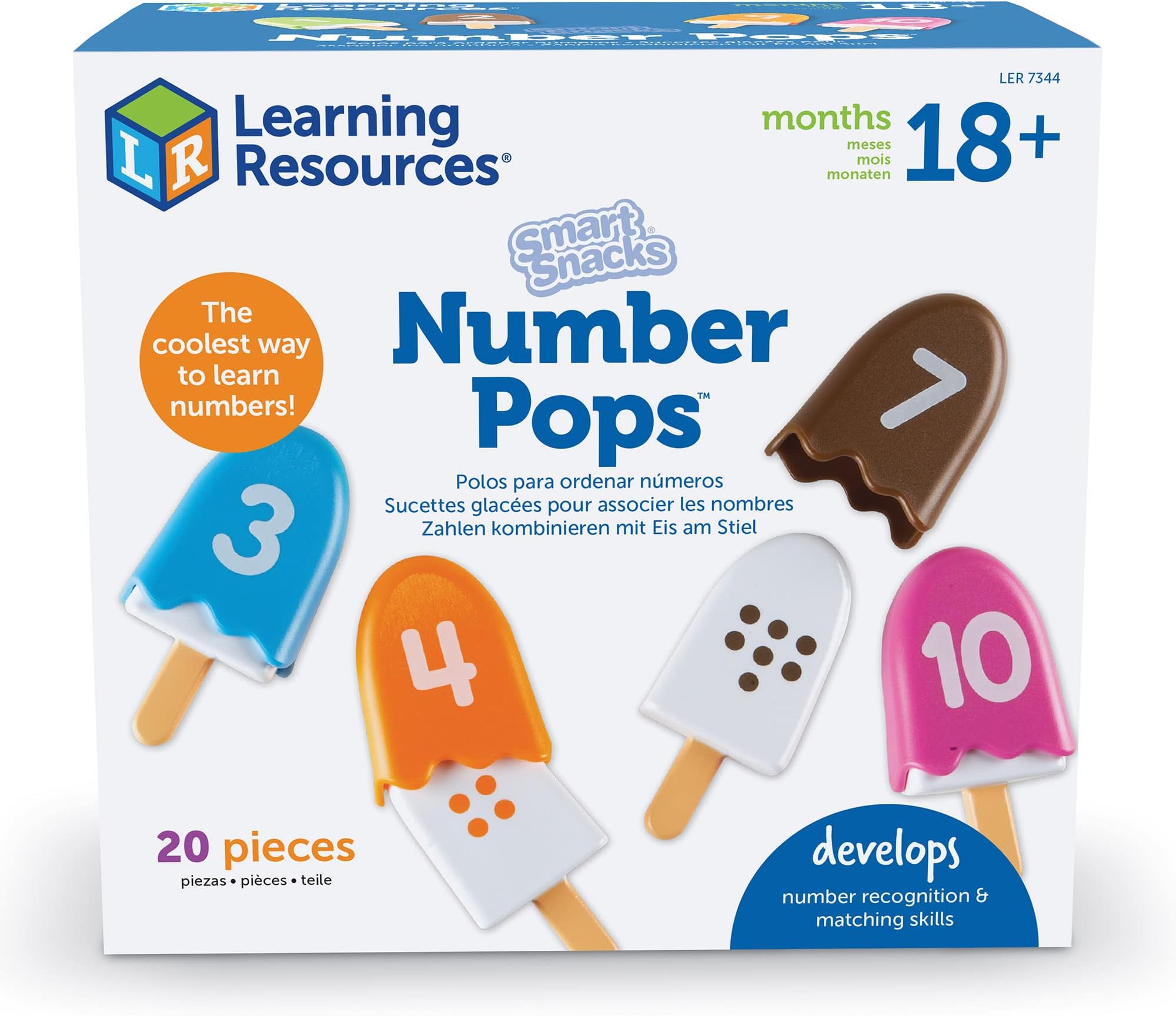 Learning Resources Smart Snacks Number Pops, The Original Number Popsicles