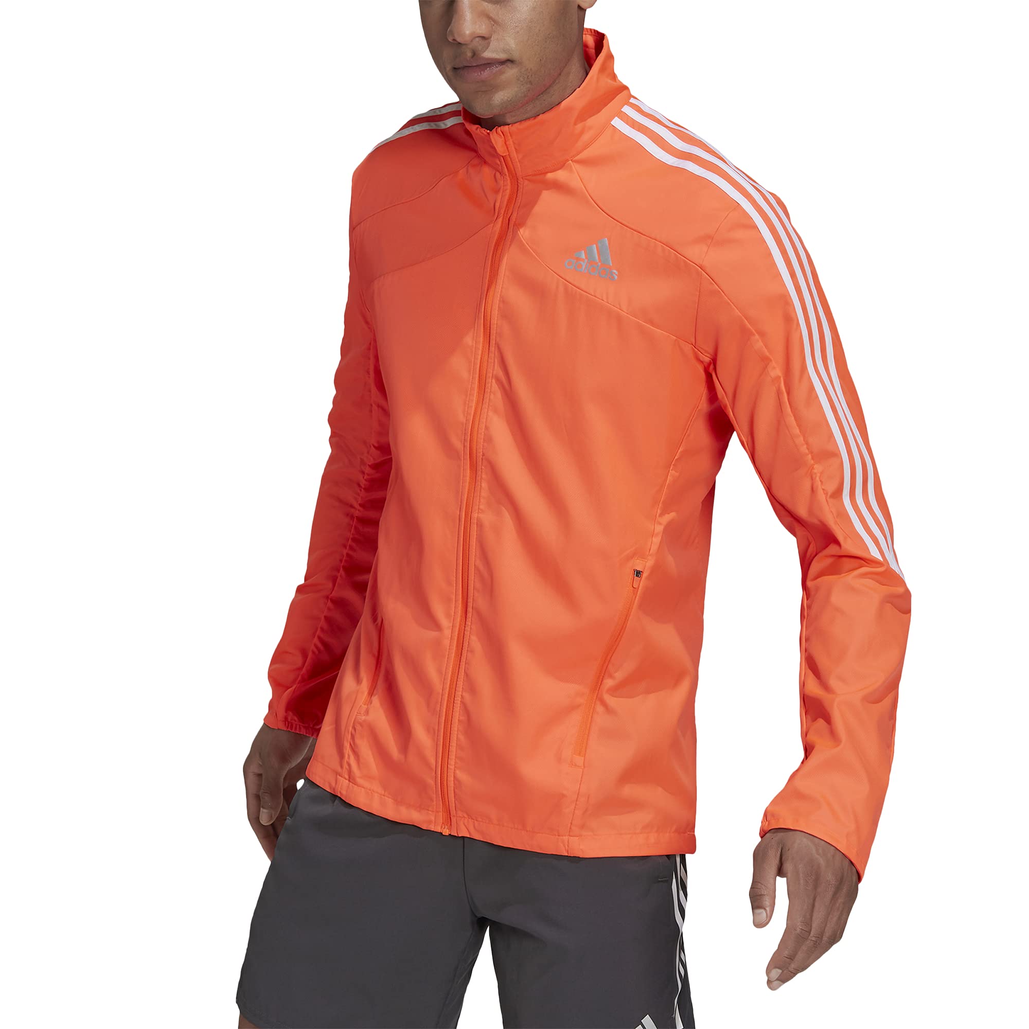 adidas mens Marathon Jacket 3-stripes