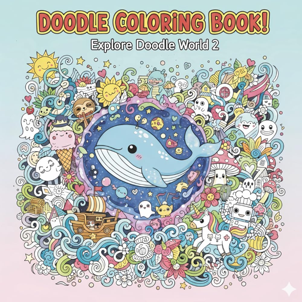 Explore Doodle World Vol. 2: Doodle Coloring Book