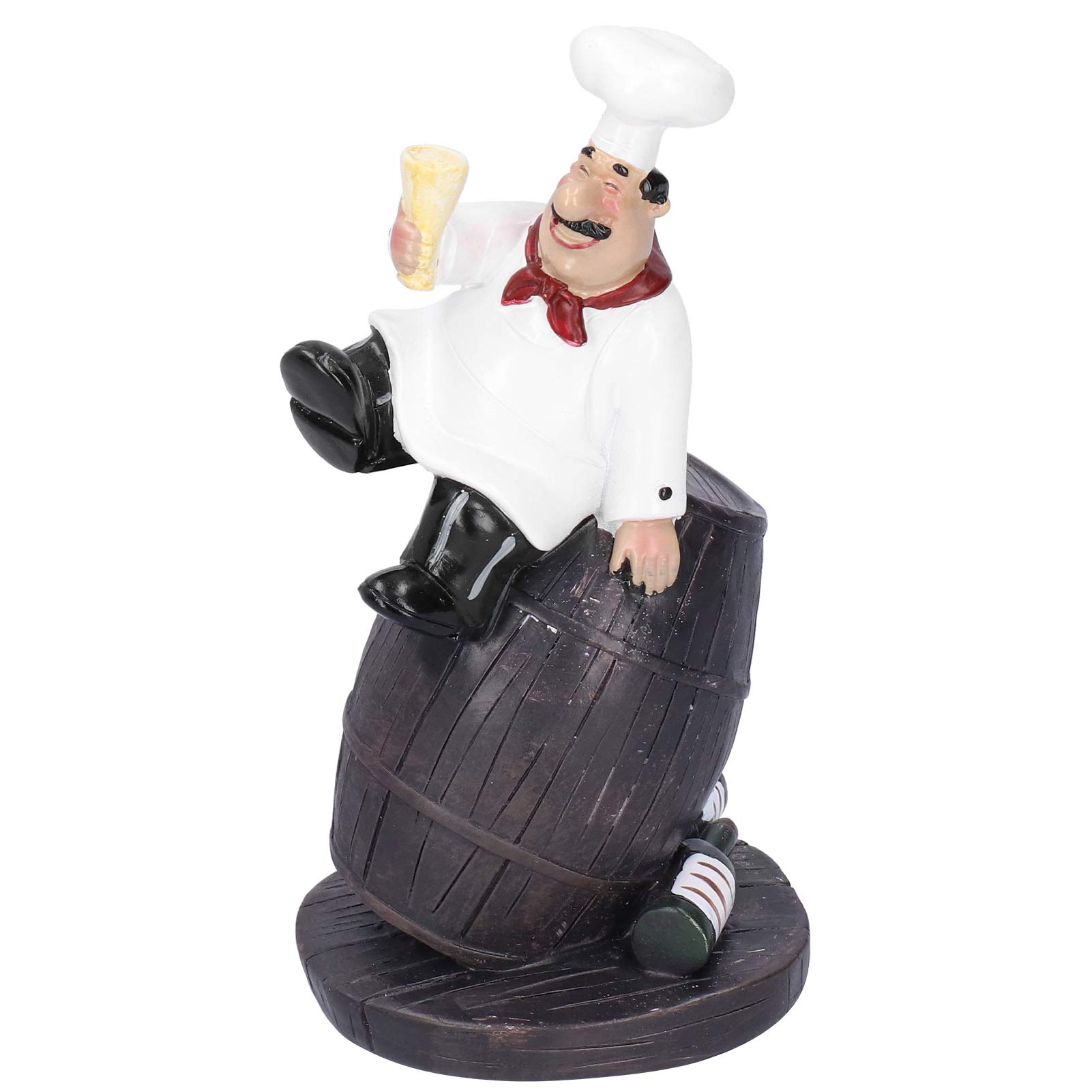 Ensemble de Collection de Sculptures de Chef, Ornements en Résine Durable pour la Décoration de la Maison et du Restaurant, Figurines de Chef Faites à la Main pour la Cuisine et Le Bistro,