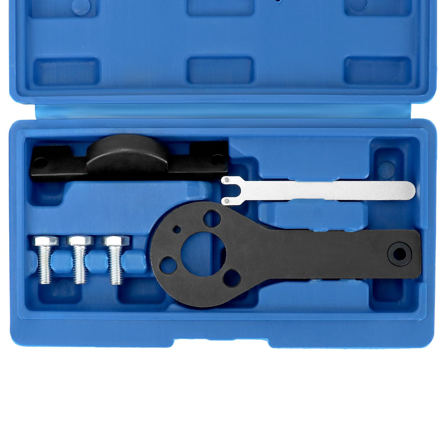QWORK® Kit Attrezzo Messa in Fase, Strumento di Regolazione del Motore Dell'auto, Compatibile con Motori Fiat Punto Evo, Panda 1.1, 1.2, 1.4 Litri 8V