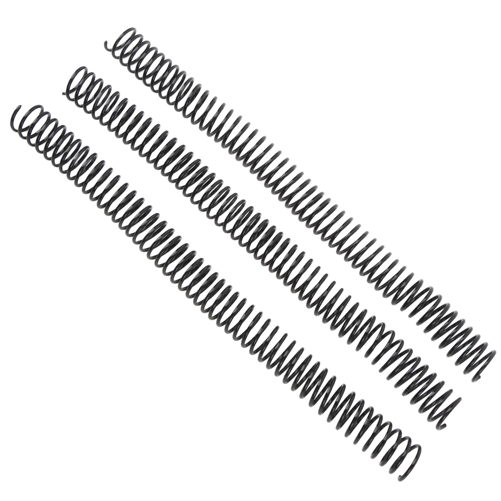Bobine di rilegatura a spirale in plastica nera Diametro 19 mm Passo 4:1 48 anelli Capacità 170 fogli per formato Lettera 8,5 x 11 pollici e documenti A4 Confezione da 50 dorsi di (Nera)