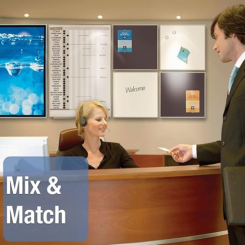 Vista 14 de Pizarrón magnético color blanco, Quartet Matrix., Blanco