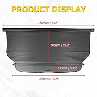 Vista 6 de Auxmart - Pantalla de protección retráctil, cubre carga, gris