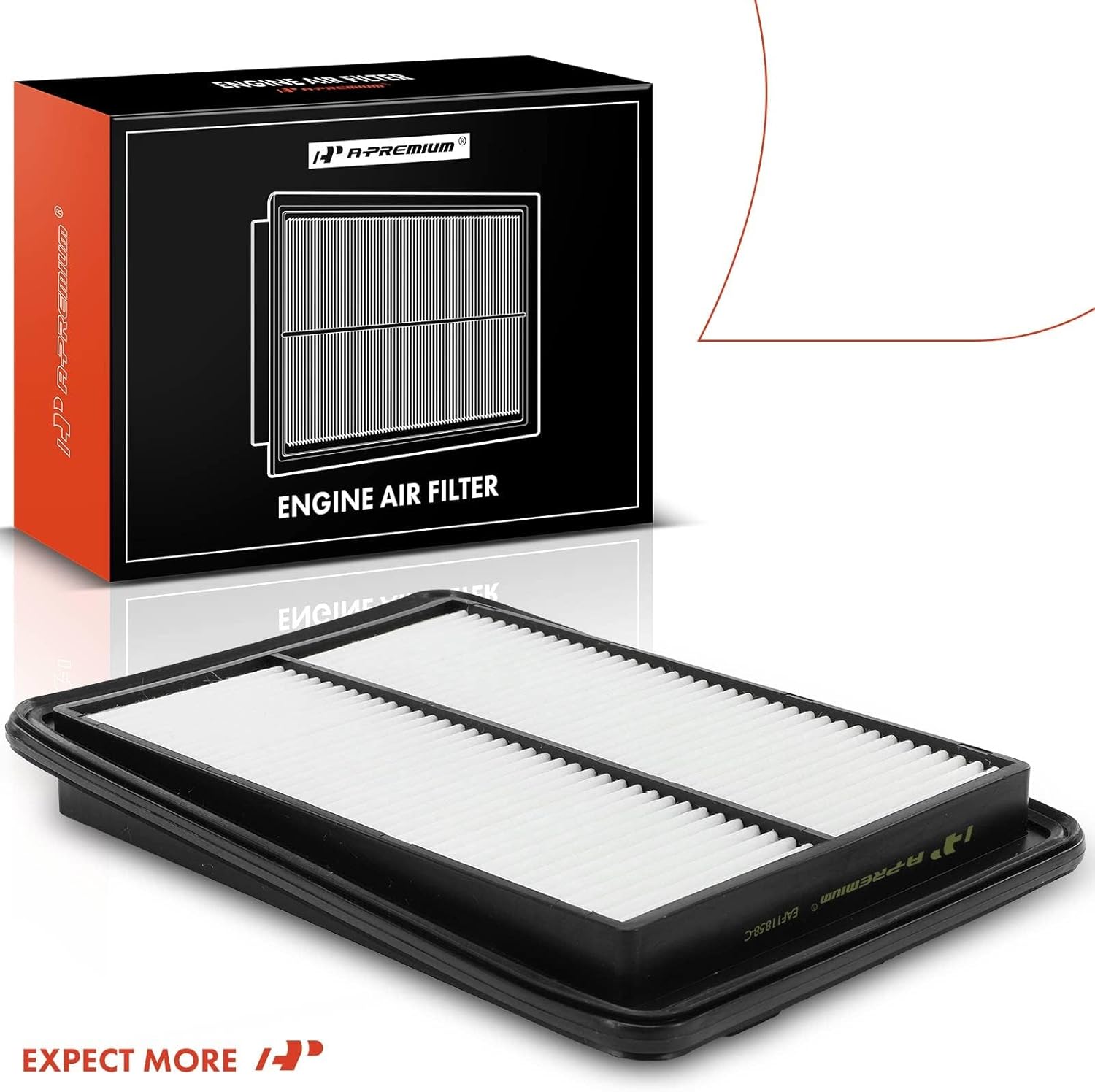 A-Premium Engine Air Filter Compatible with Nissan Models - Rogue(2014-2020), Rogue Sport(2017-2022), Qashqai(2017-2022) - Rigid Panel - Replace# 16546-4BA01