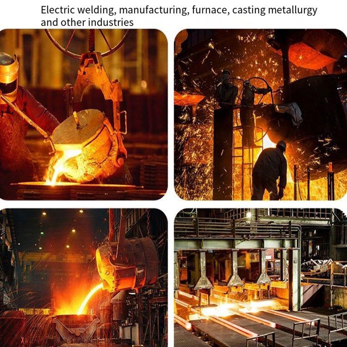 Polainas Soldador Aluminizadas Protectores Piernas Resistentes Al Calor Cubre Botas contra Chispas Y Escoria Protectores Pie Alta Temperatura para Fundición