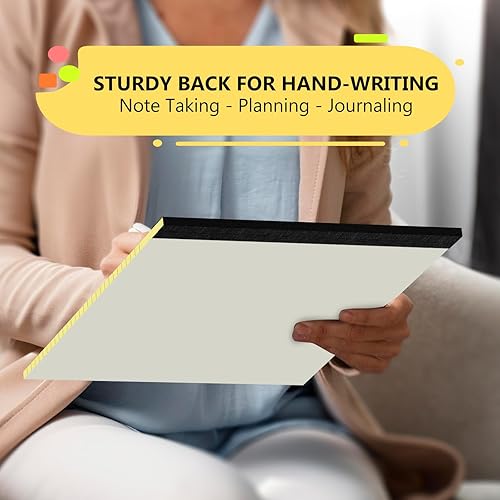 Miniatura 6 de Bloc de notas legales de 8.5 x 11 pulgadas, paquete de 2 blocs de notas de papel con rayas, rayas anchas, 30 hojas60 páginas por bloc de notas, bloc