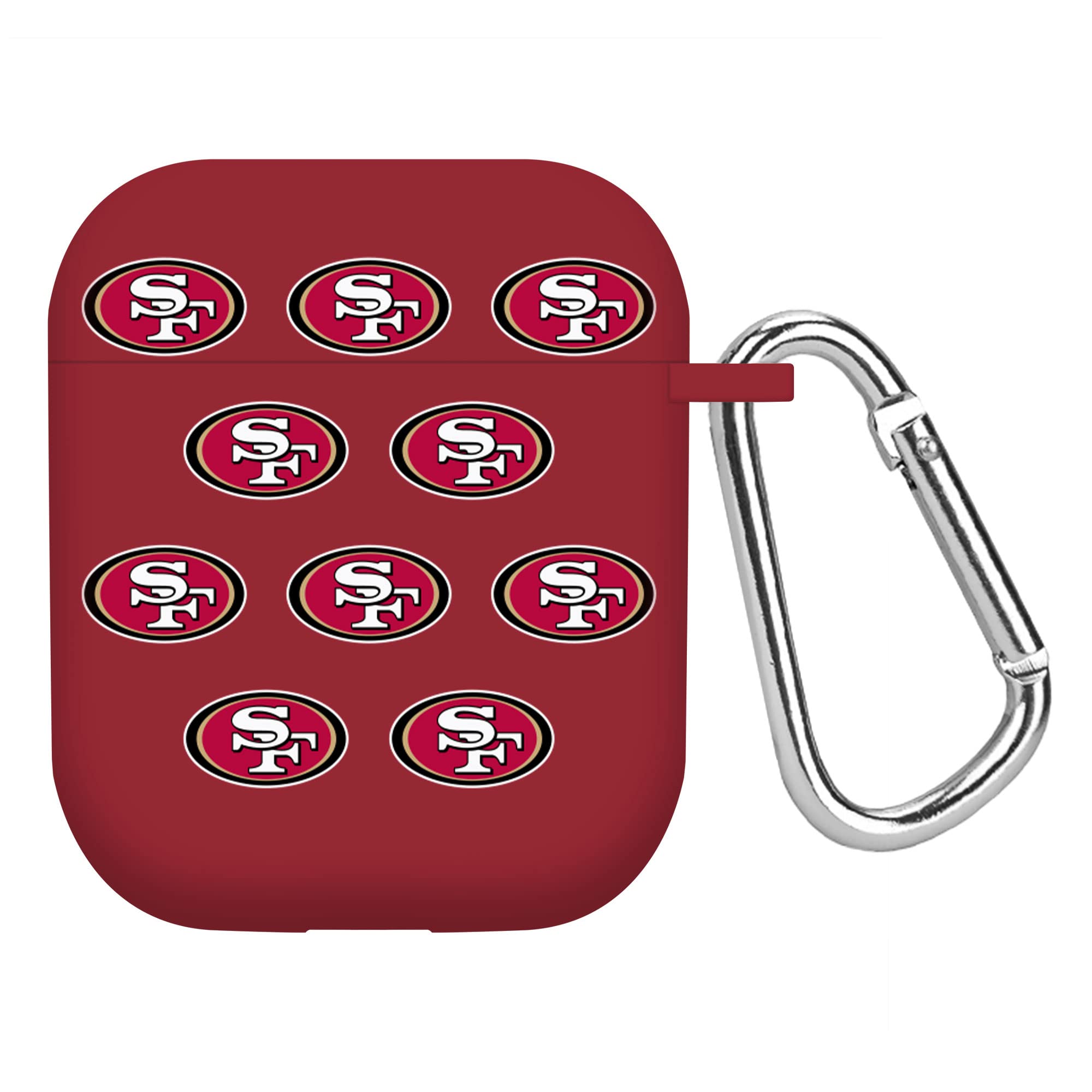 GAME TIME San Francisco 49ers HD Case Cover Compatible with Apple AirPods Generation 1 & 2 (Repeating)