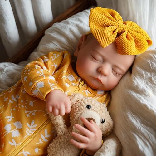 Miniatura 4 de ADFO Muñecas de bebé recién nacidas realistas de 20 pulgadas, muñecas realistas de la vida real, muñecas de vinilo suave de cuerpo completo con ropa