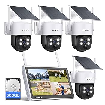 防犯カメラ 屋外 ワイヤレス モニター付き 300W画質 Amazon.co.jp: VORGUT 防犯カメラ 屋外 ソーラー モニター付き 4
