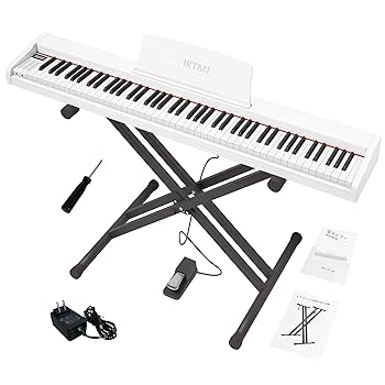 Amazon.co.jp: IKTMI 電子ピアノ 88鍵盤 ピアノ 木製 88鍵 電子
