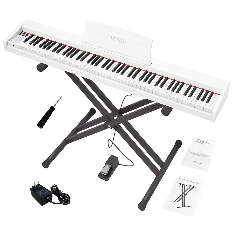 電子ピアノ 88鍵盤 軽量 ポータブルピアノ スタンドセット 初心者 練習用 Amazon.co.jp: IKTMI 電子ピアノ 88鍵盤 電子 ピアノ木製 88鍵