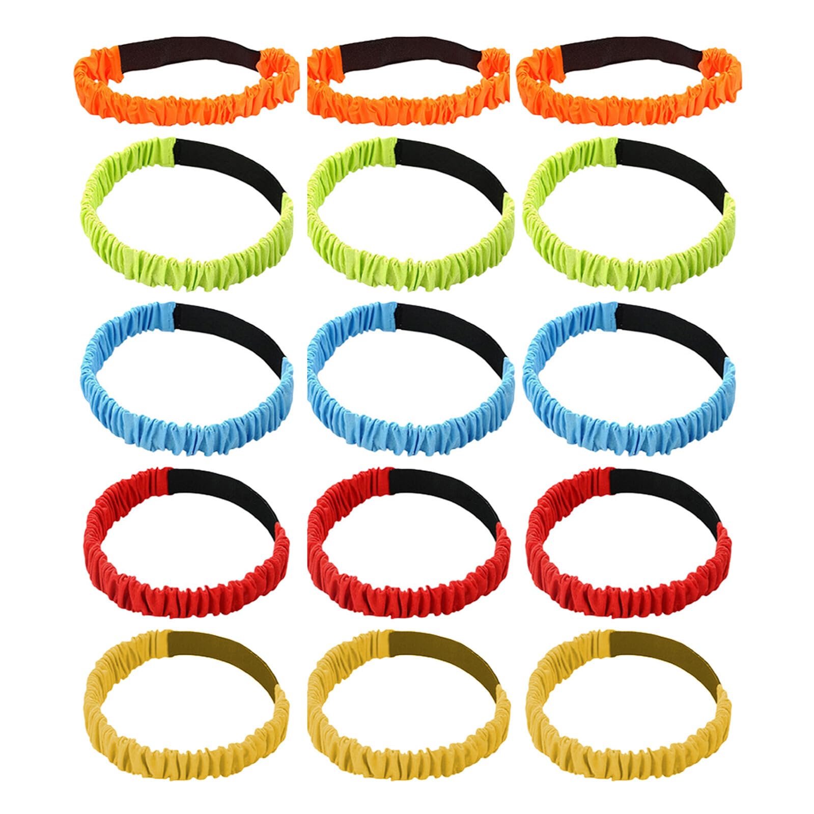 FOMIYES 15 Piezas Bandas para de Tres Piernas Elásticas Ajustables para Actividades al Aire de Suministros para Fiestas y Construcción de Equipos
