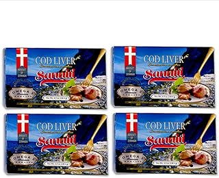 Sanniti Cod Liver, Scandinavian Edition, 4.3 oz (Pack of 4)