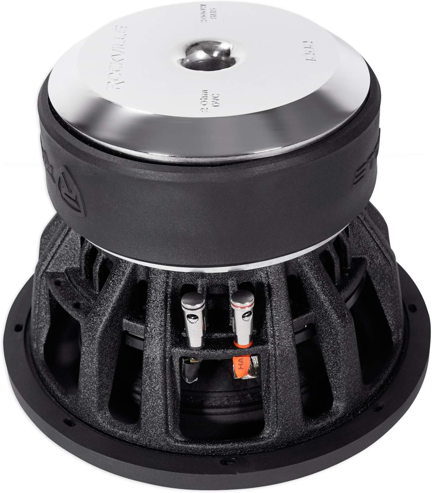 Rockville Destroyer 12D2 12" Competition Car Subwoofer, 8000W Peak/2000W RMS, Dual 2-Ohm, USA-Made Voice Coils, Cast Aluminum Basket, High-Excursion Bass for Car Audio