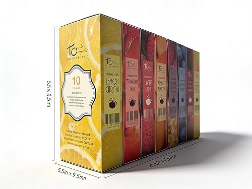 Miniatura 2 de Harmony Tea Collection - 80 bolsas de té | 8 sabores | Té verde lima, té verde de uva, té verde de limón, té blanco de albaricoque, té blanco de