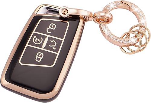 EKALA Funda para llavero Volkswagen con llavero brillante, 4 botones, carcasa de TPU suave compatible con Volkswagen Tiguan Atlas Passat Jetta Golf EKALA Funda para llavero Volkswagen con llavero brillante, 4 botones, carcasa de TPU suave compatible con Volkswagen Tiguan Atlas Passat Jetta Golf
