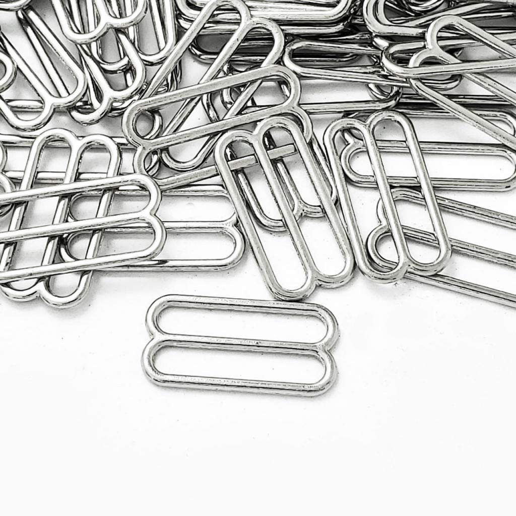 2-4 pieces 100Pc Nylon Bra Strap Buckles Sliders Hooks 8 Sewing