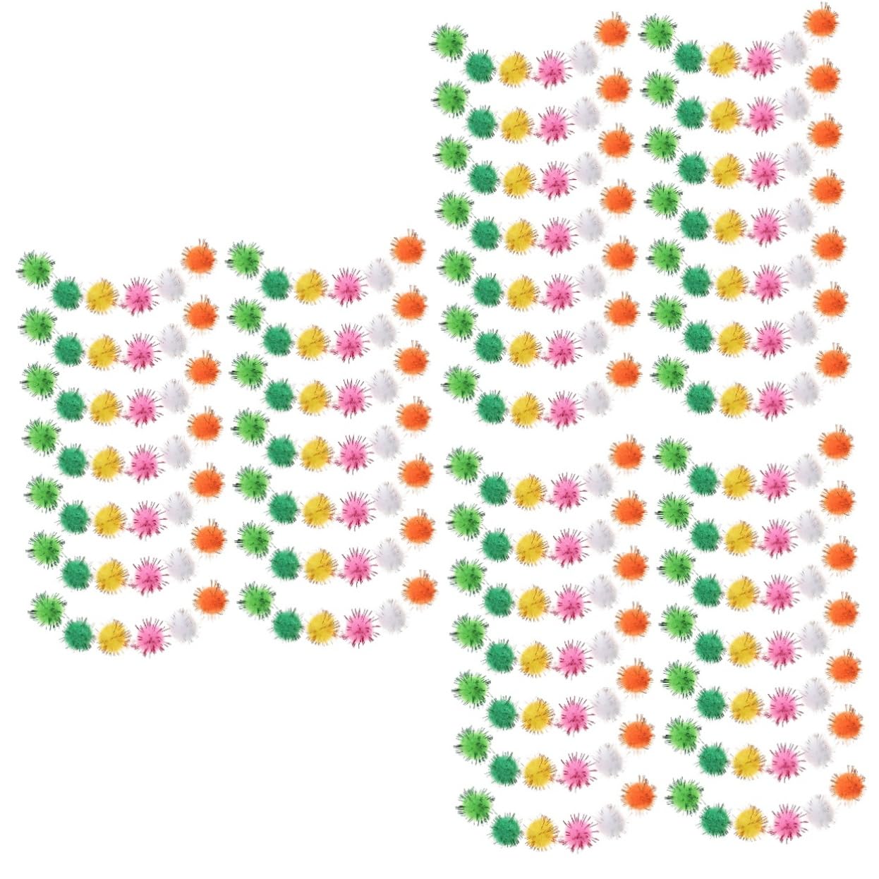 STOBOK 5000 Stück Weihnachtsdekoration Pompons Plüsch Bommel Puffbällchen zum Basteln DIY Kleidung Bommel Mini-Pompons zum Basteln kleine Pompons zum Basteln Schüttgut Kunsthandwerk