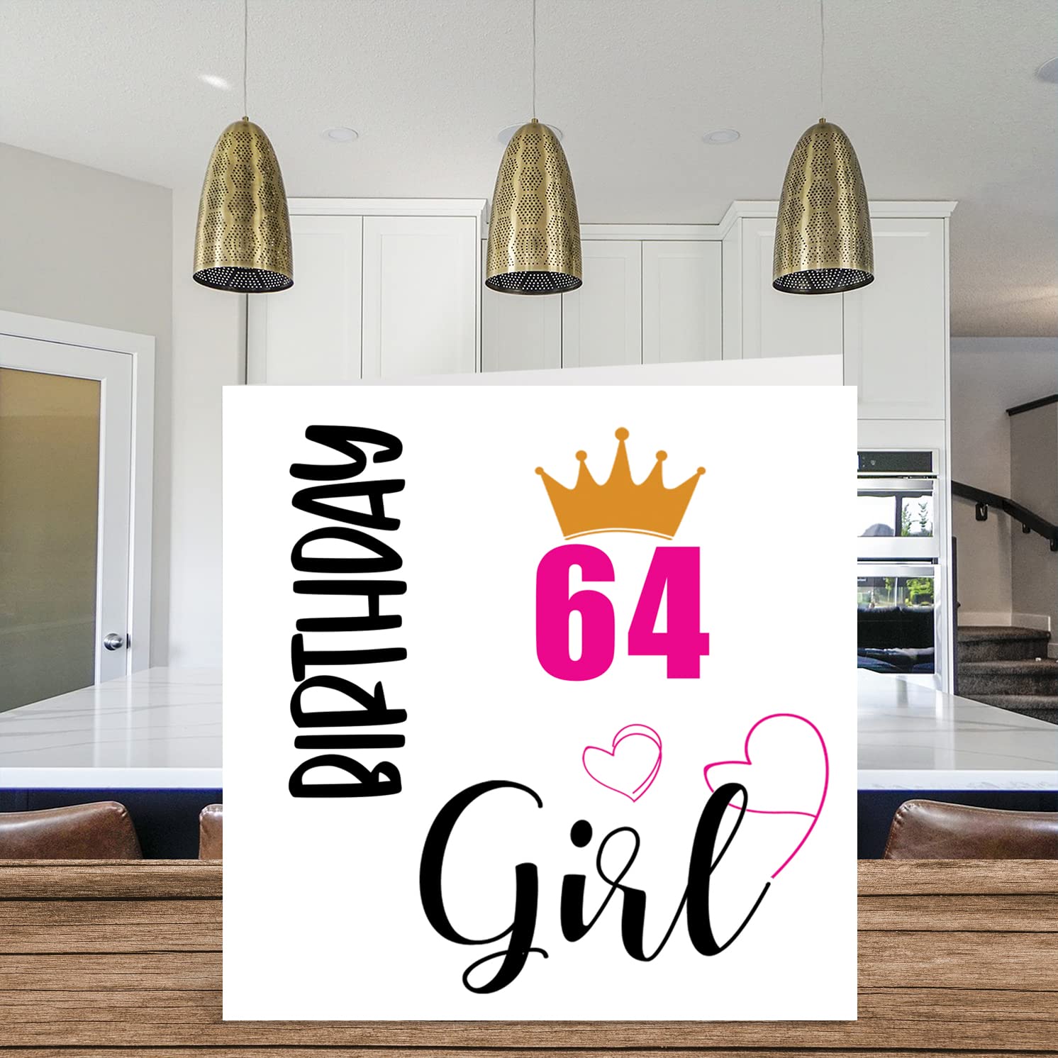 Carte D'anniversaire De 64 Ans Pour Femme - Fille - Cartes D