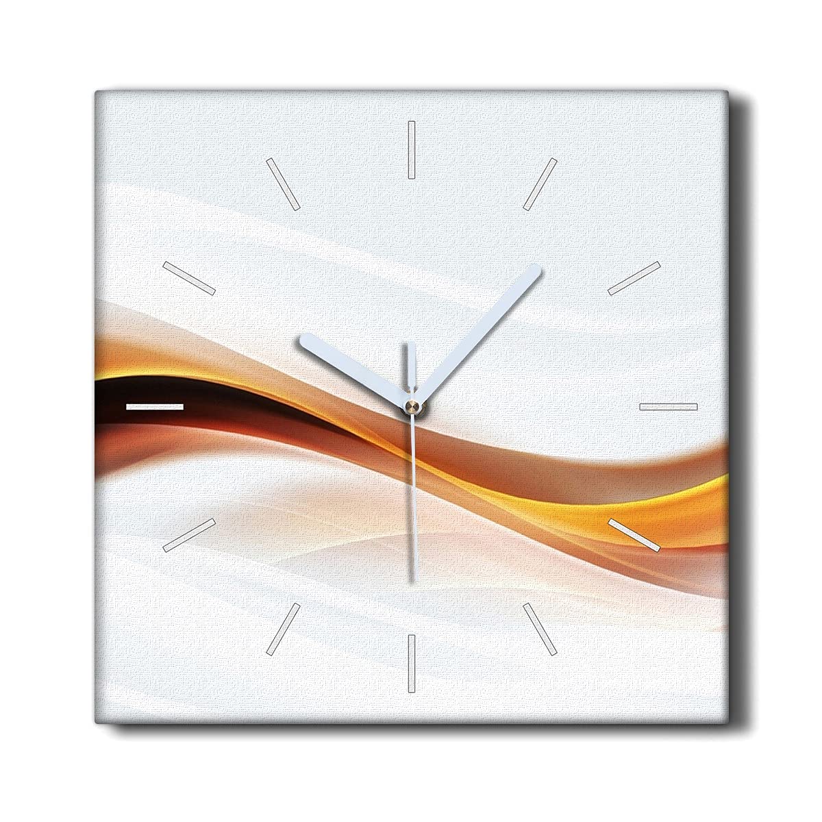 Horloge de Salon Vagues Toile Carree 30cm Ambiance Zen