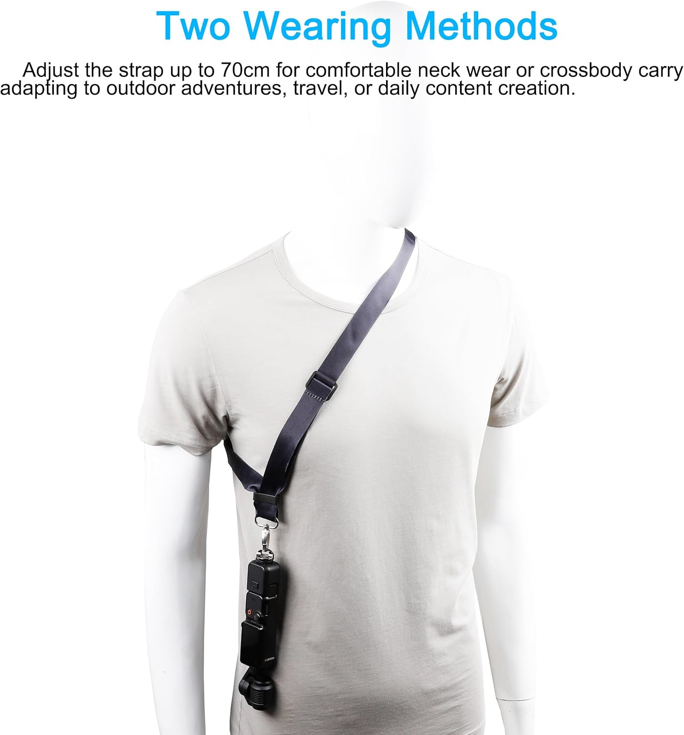PellKing Neck Lanyard Shoulder Strap for DJI Osmo Pocket 3 Camera Mount Accessories Compatible with GoPro Insta360 Action Camera - Image 4