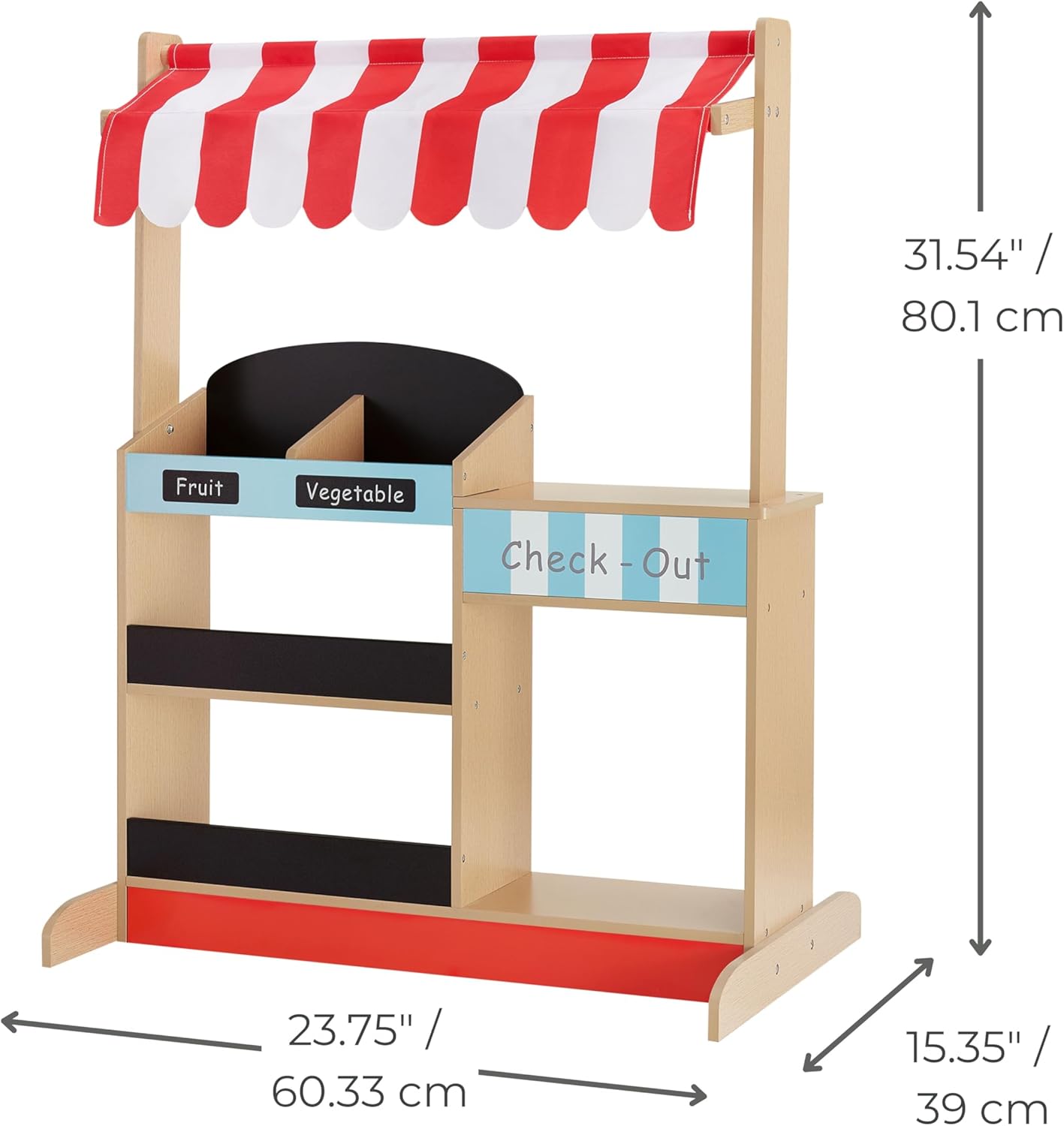 Teamson Kids My Little Helper Market Stand Playset, Multicolor