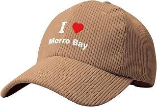 I Love Morro Bay Baseball Cap for Men Women Adjustable Corduroy Dad Hat Golf Hat