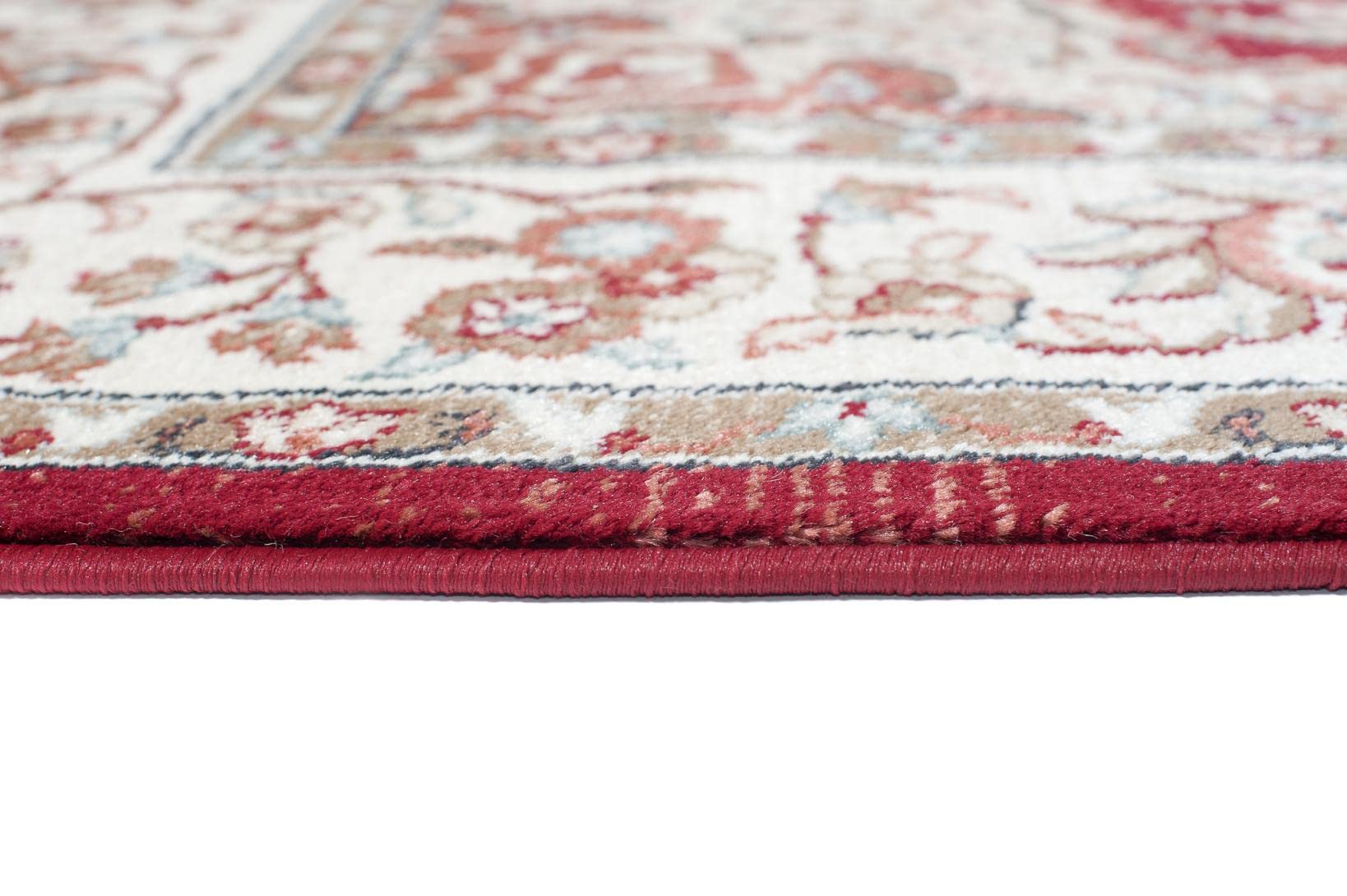 Mazovia Alfombra Pasillo 60x100cm Rojo Clásico Tradicional Suave Pelo Corto