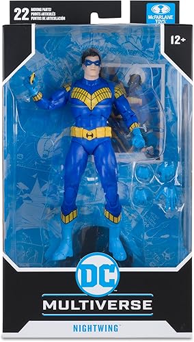 Miniatura 8 de McFarlane Toys - DC Multiverse Nightwing (Batman Knightfall) Figura de acción de 7 pulgadas