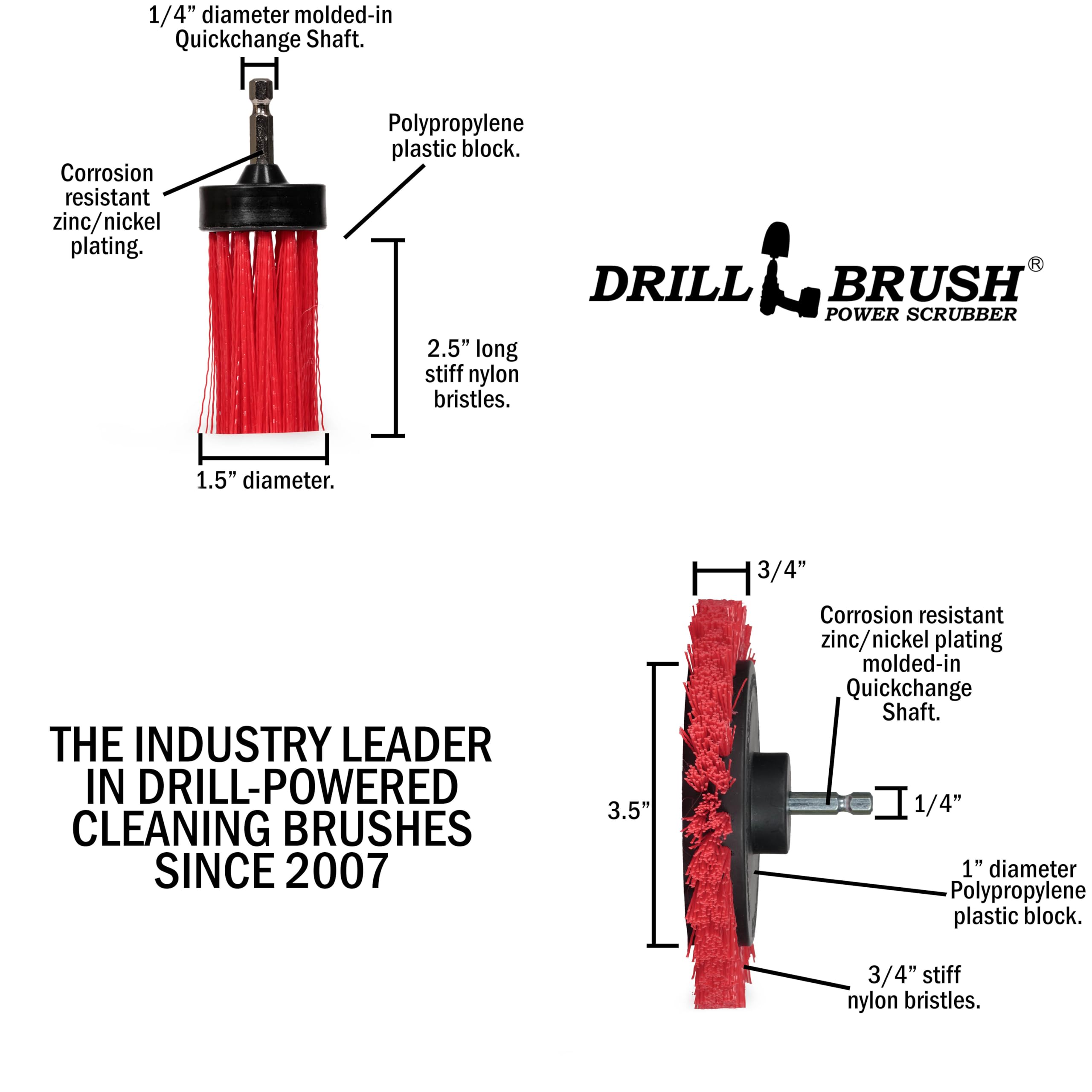 Drillbrush Outdoor Cleaning Brush - Heavy Duty -5