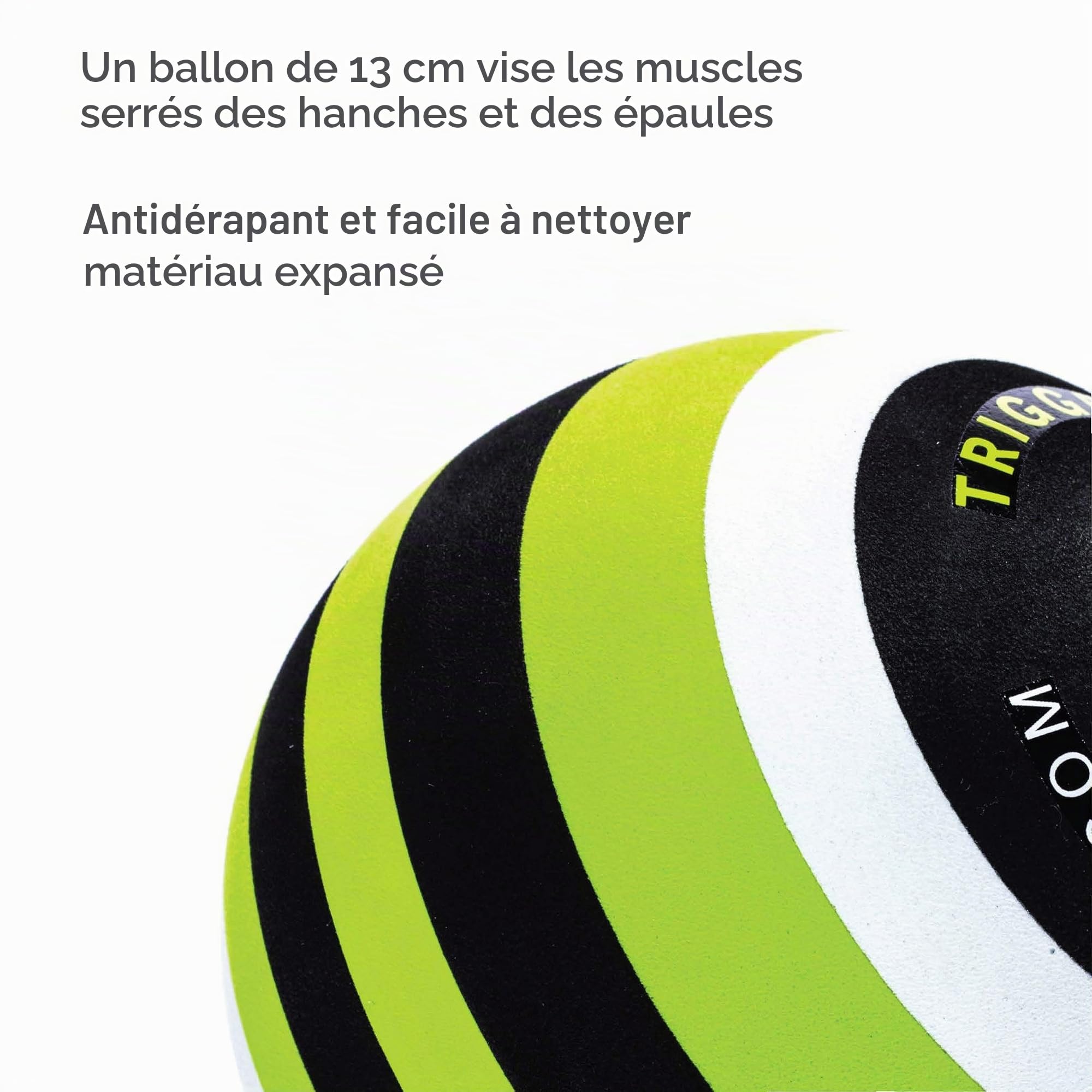 TriggerPoint MB5 Boule de Massage en Mousse,12,7 cm – Soulagement en Profondeur pour Tension Musculaire et Amélioration de la Mobilité,Idéal pour Massage Complet du Corps