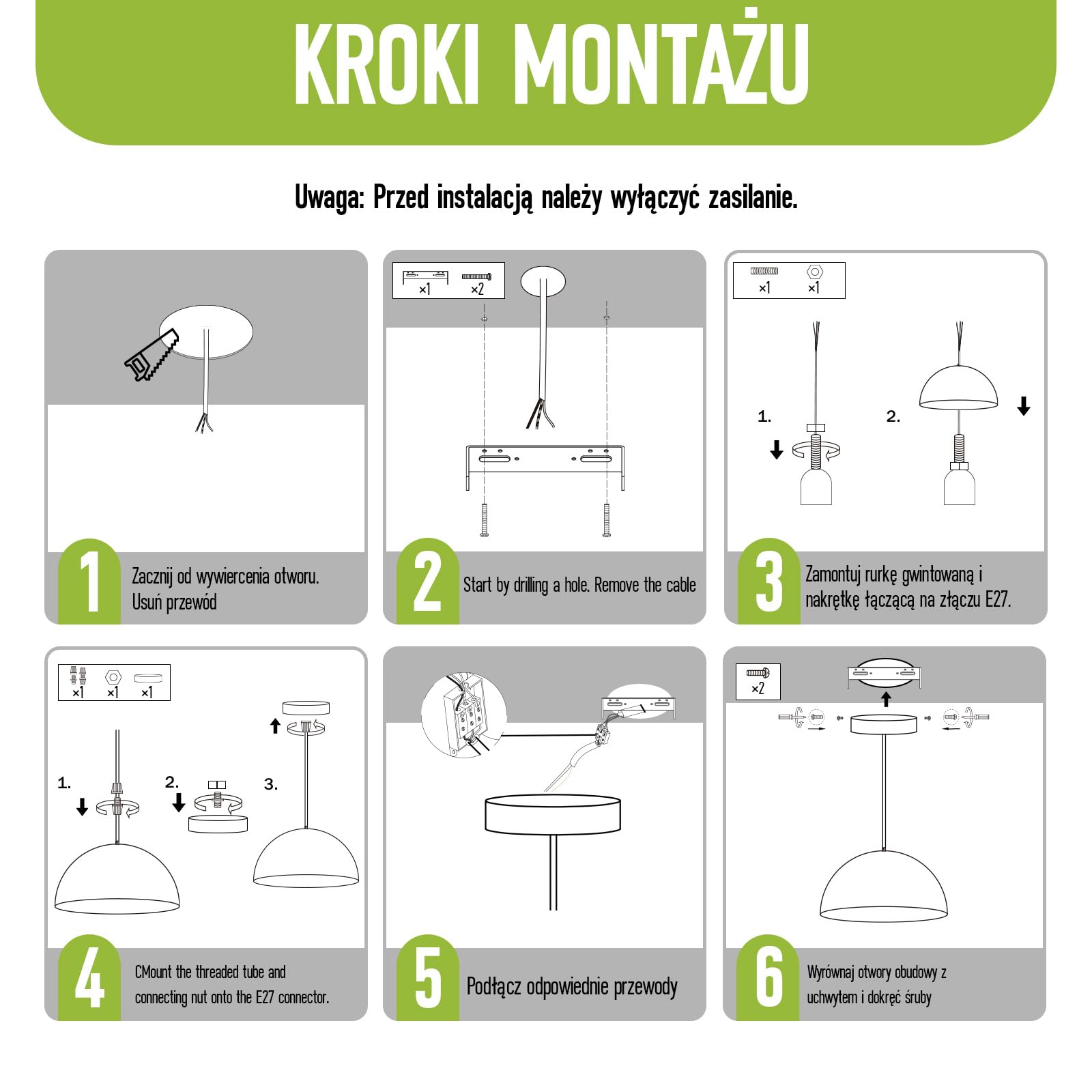 Nowoczesna Przemysłowa Lampa Wisząca 2 Sztuk Czarno-Złota Metal Retro Lampa Wisząca Oprawką E27 Regulacją Wysokości Lamp Sufitowa do Kuchni Jadalni Salonu Bez Żarówki Ø40cm