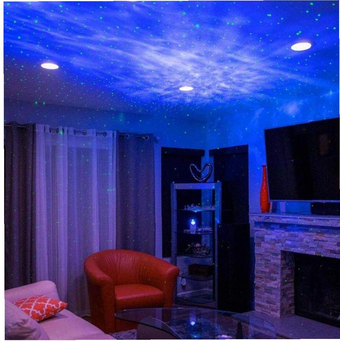 1 szt. projektor LED ocean gwiazda projektor światła nocnego z mgłą LED chmurą Starlight Sleep Projection Romantyczna lampa biała