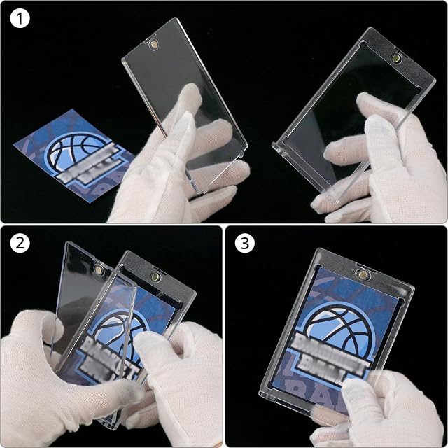 Foto 4 de 8 de QWORK® 16 Piezas Fundas de Cartas Magnéticas, 35PT Magnetic Card Holder