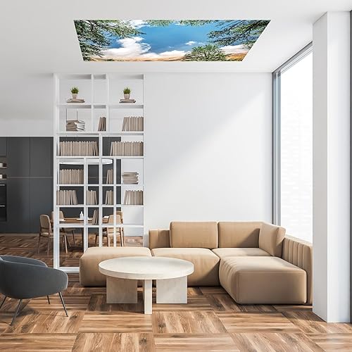 Miniatura 6 de Outus 4 piezas de cubierta de luz fluorescente para decoración de aula con 10 filtros magnéticos de luz fluorescente, cubierta magnética de luz de