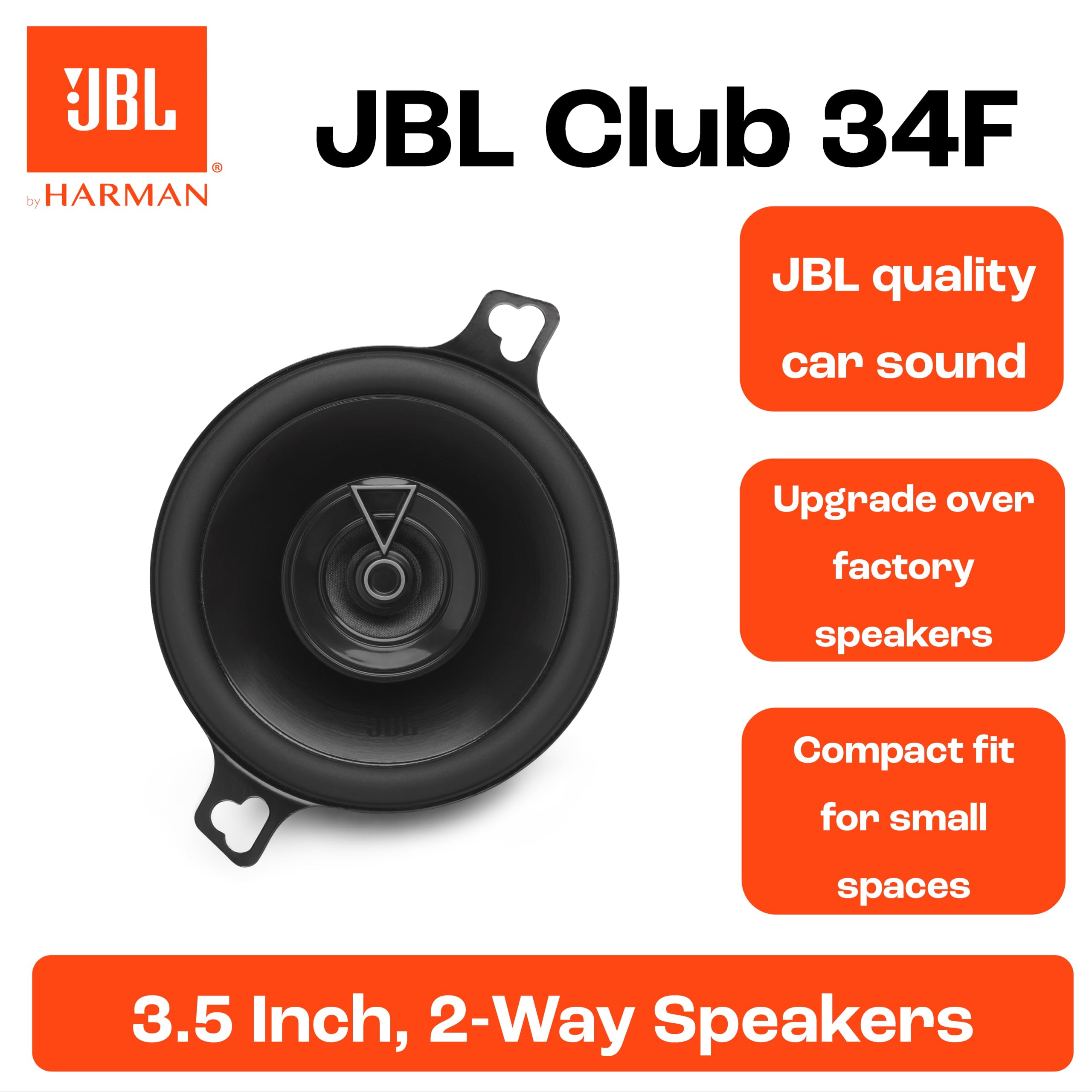 JBL Club Gen3 34F 3.5'' (8.7cm) Set de haut-parleur Coaxial