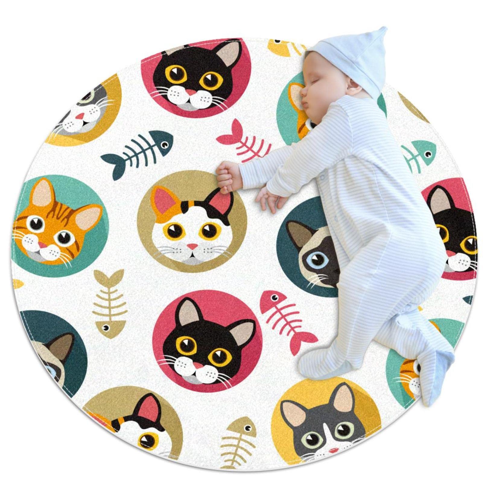 Tapis de salle de bain chat mignon pour une ambiance cocooning