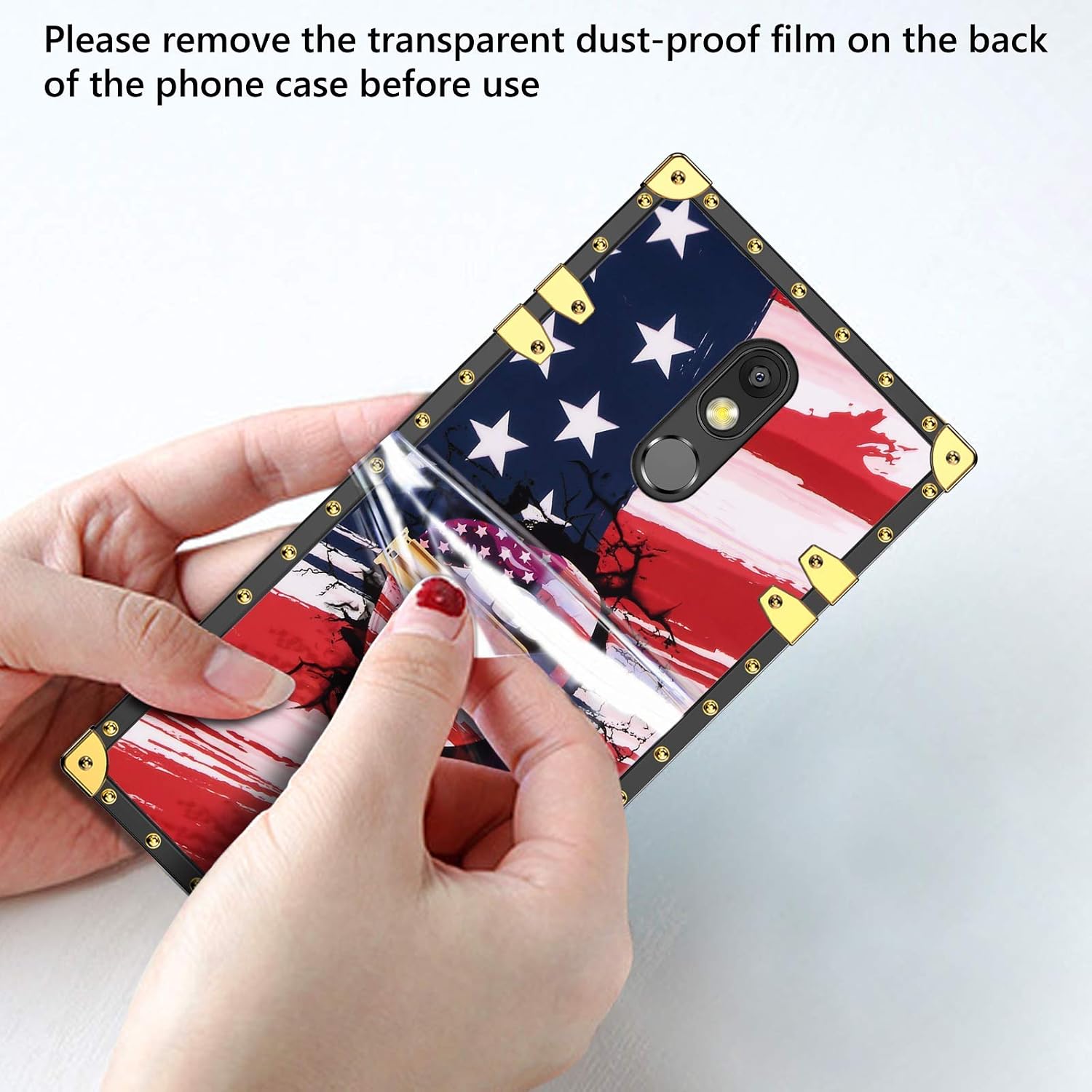 JAKPAK Case for LG Stylo 5 Case with Kickstand for Girls Women Soft TPU Luxury Stylo 5 Case with Strap Shockproof Protective Heavy Duty Metal Cushion Reinforced Corner Case for LG Stylo 5 Red