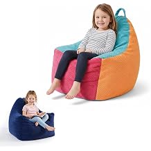 Sensory Bean Bag Chair for Kids, Foam Contour Support, Mood Conversion | Washable Cover, Cozy Lounger, Perfect for Autism Sensory Room Items & Classroom Calm Down Corner Supplies