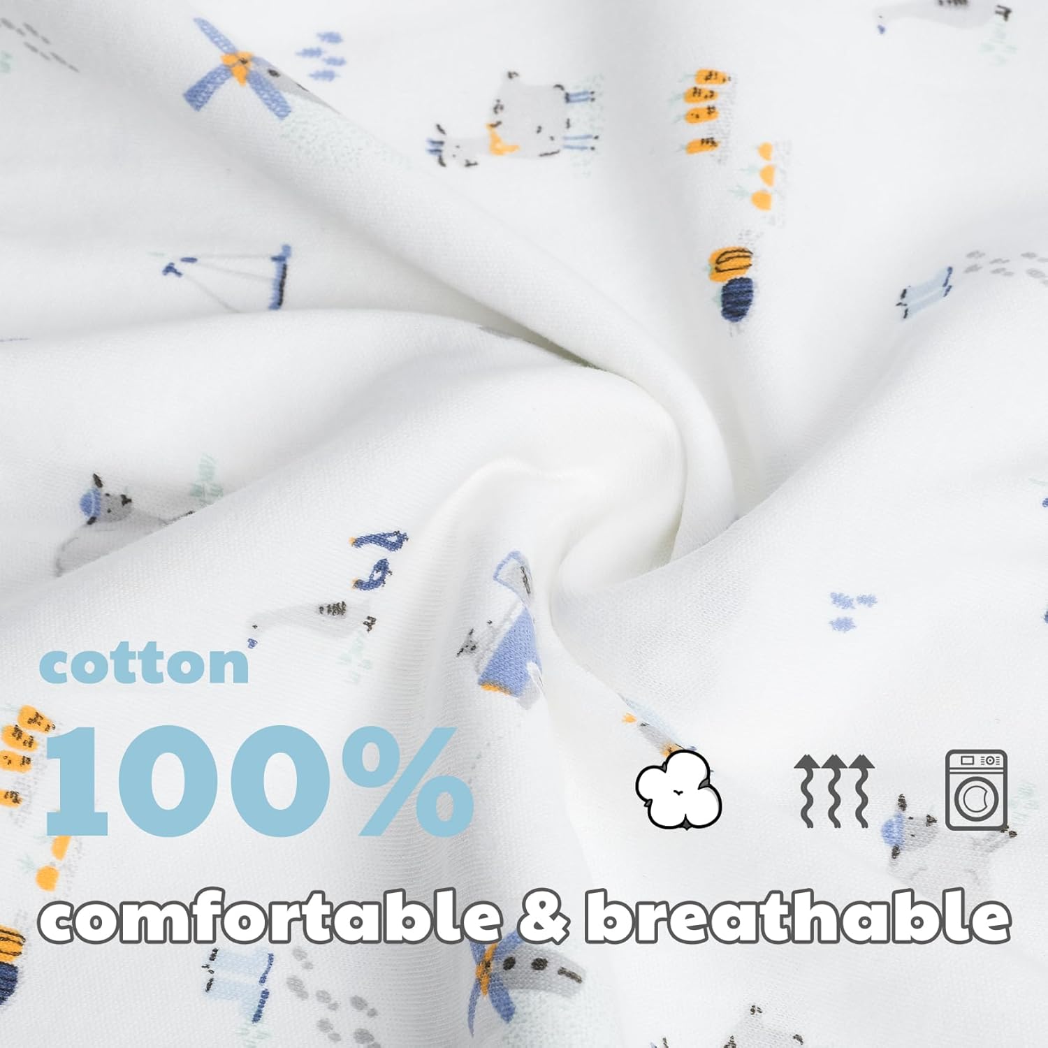 3-Pack 100% Cotton Baby Boy Rompers,0-24Months Short Sleeve Toddler Romper,Breathable Spring/Summer Clothes - Image 5