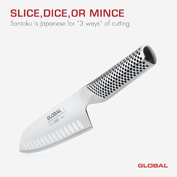 Global 7 Hollow Ground Santoku Knife G 80