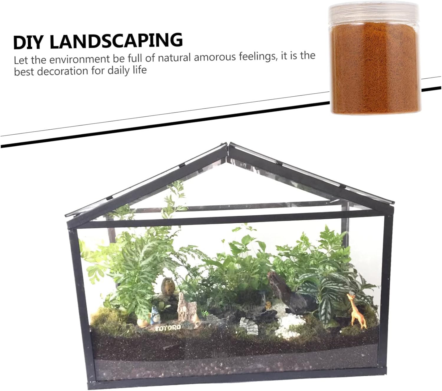 Artificial Moss Powder for DIY Landscape Decor Realistic Nylon Lawn Simulation for Miniature Gardens Fake Grass for Home and Wedding Centerpieces