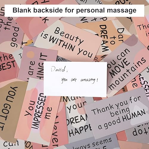 Miniatura 4 de Outus 120 tarjetas motivacionales con citas de motivación, tarjetas de visita inspiradoras de agradecimiento, gratitud, tarjetas de visita de