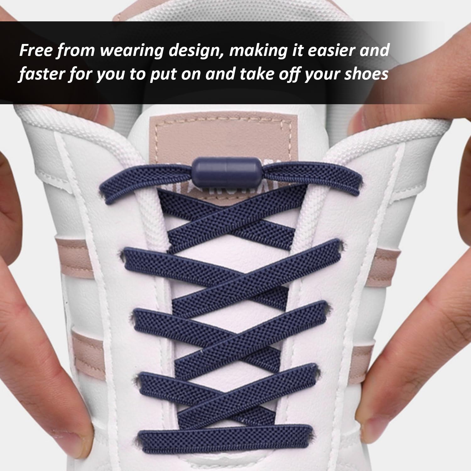 2 Pares De Cordones Elásticos Para Atar Libremente, Fijadores De Hebillas Para Cordones, Accesorios Para Calzado Deportivo, Diseño Ajustable, Adecuados Para Adultos Y Niños.