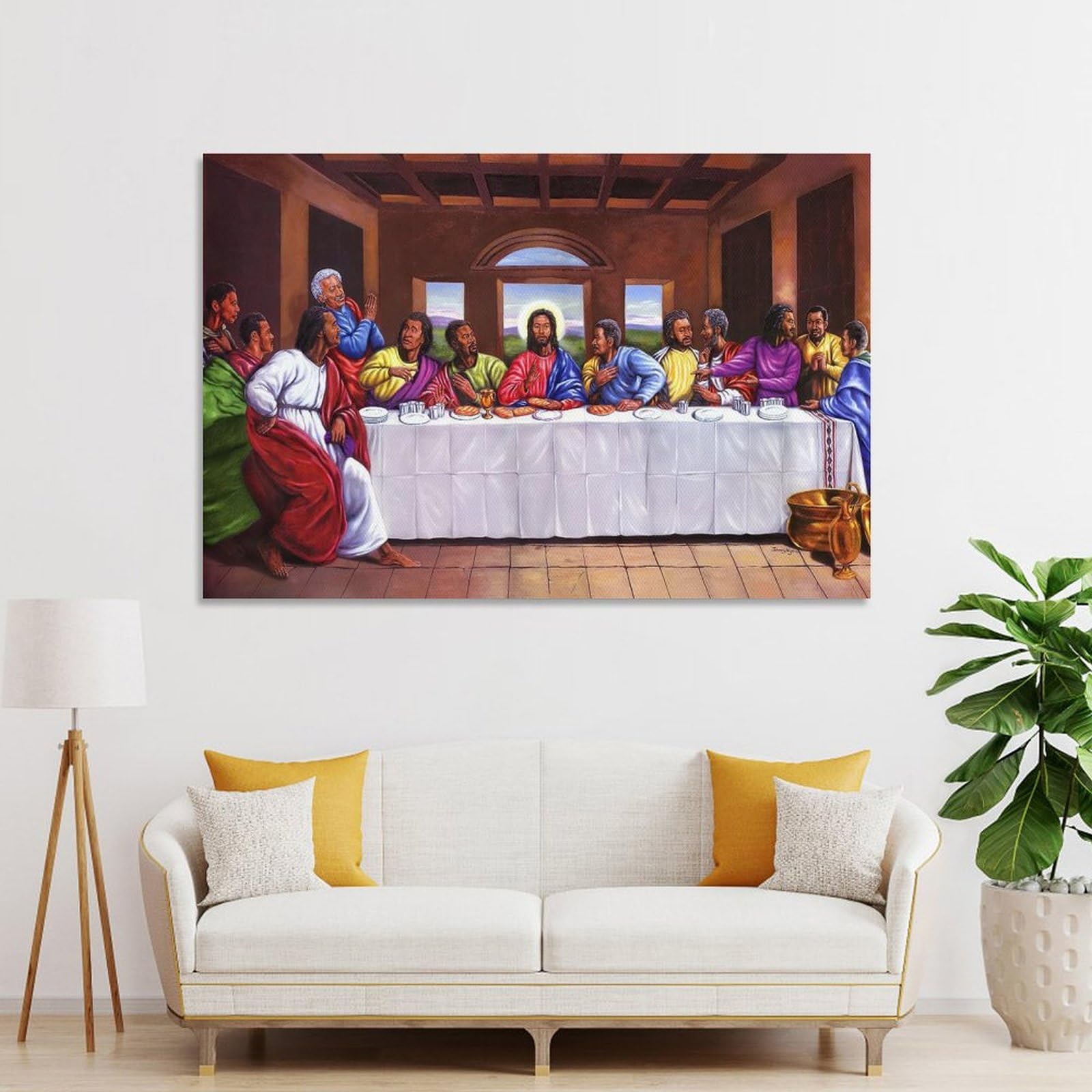 Amazon.co.jp: 最後の晩餐絵画 - 最後の晩餐 La Ultima Cena Cuadro