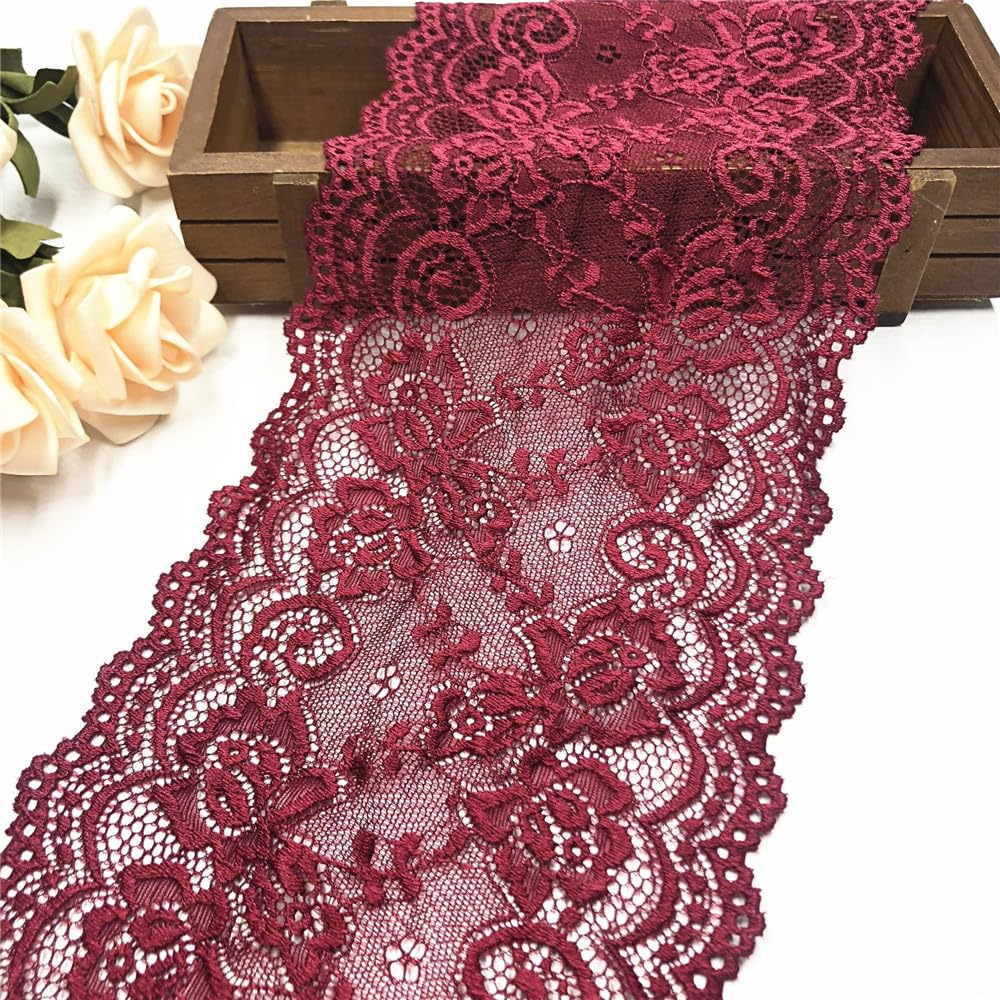 Nastro In Pizzo Vintage In Cotone 3 Cm X 10 M – Rosso, Per Cucito E Decorazioni Fai Da Te