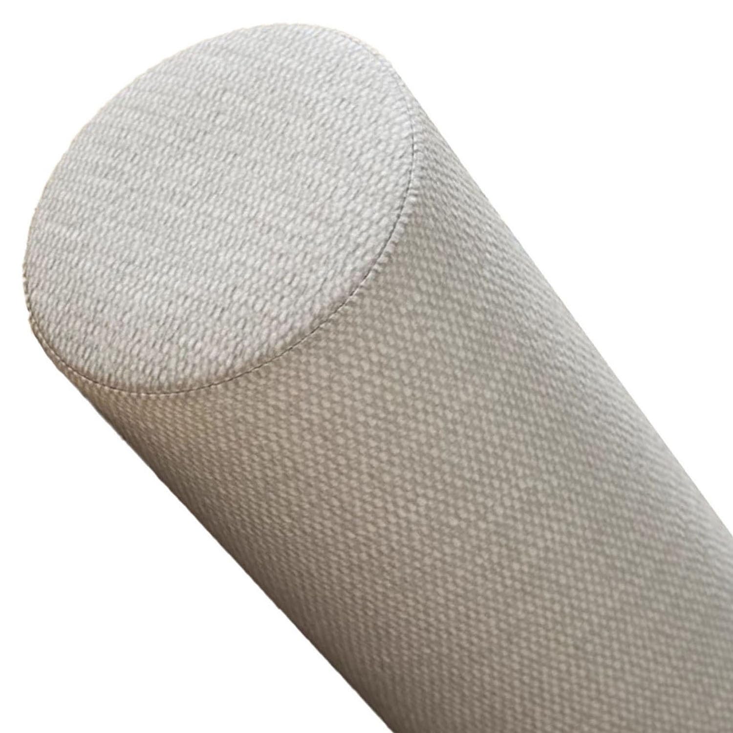 Cuscino cervicale in memory foam, 15 x 40/20 x 70/20 x 100 cm, lungo supporto cilindrico per collo e lombare sfoderabile, ideale per letto, divano, yoga e sollievo dal dolore alla schiena (grigio