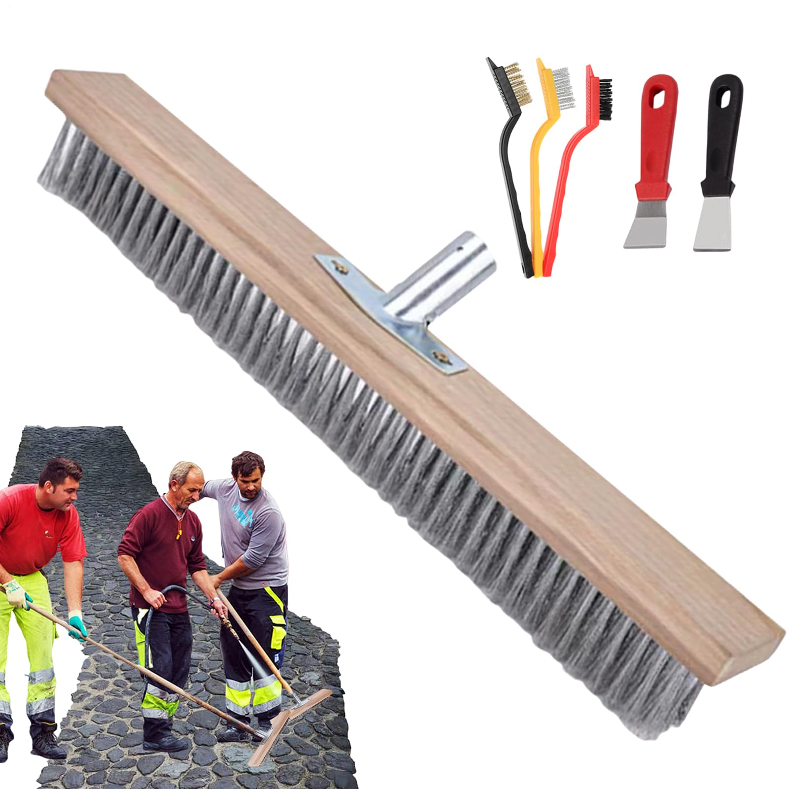 Balai de jardin en acier pour nettoyer la terrasse et la cuisine d'été